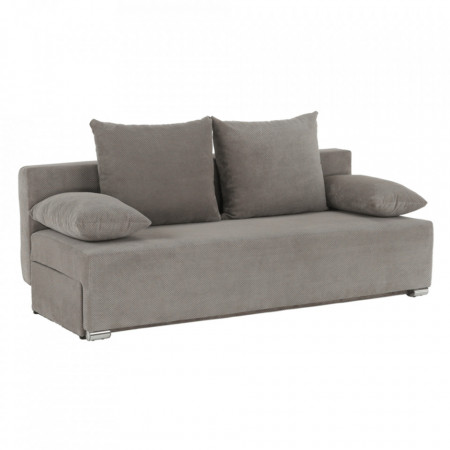 Canapea extensibilă, ţesătură gri maro taupe, 195x88x70/90 cm - TP221690