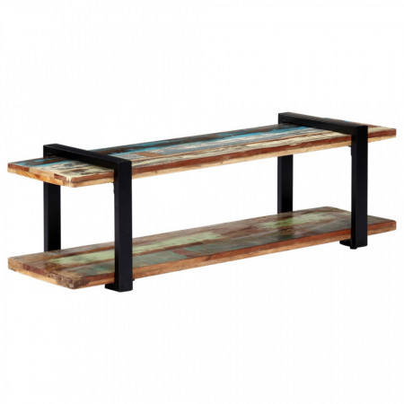Comoda TV, 130 x 40 x 40 cm, lemn masiv reciclat - V247884V