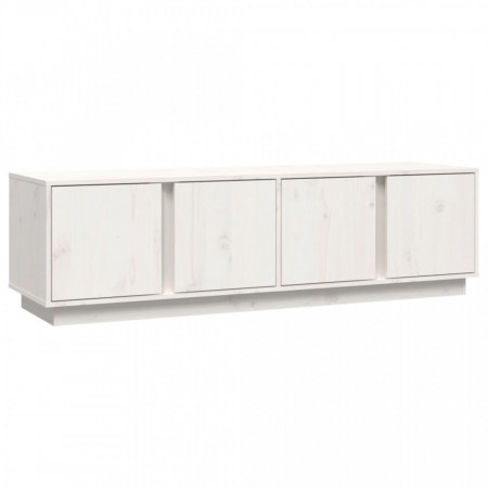 Comodă TV, alb, 140x40x40 cm, lemn masiv de pin - V814460V