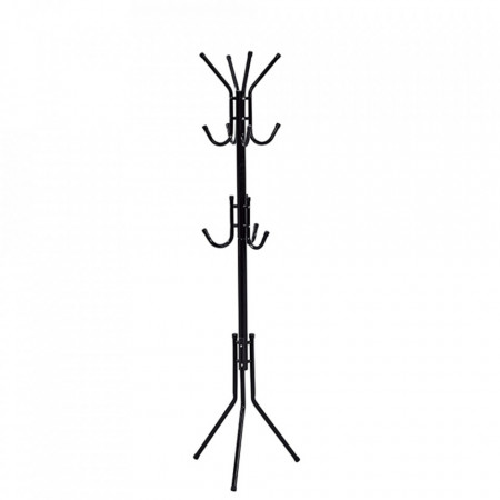 Cuier tip pom, 29x29x172 cm, negru - TP234453