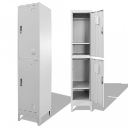 Dulap vestiar cu 2 compartimente 38x45x180 cm - V244473V