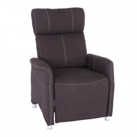 Fotoliu reglabil, material textil ciocolatiu - TP95584