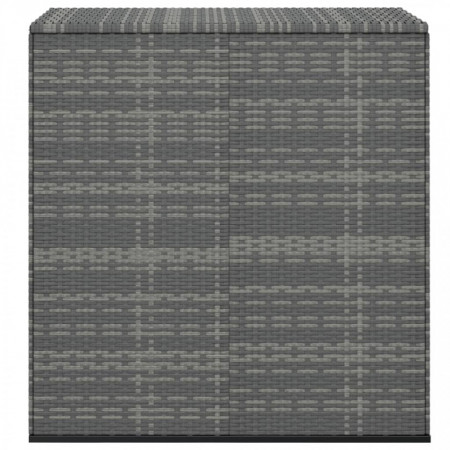 Ladă grădină pentru perne, gri, 100x49x103,5 cm, ratan PE - V317225V