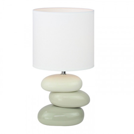Lampă ceramică de masă, alb/gri - TP190744
