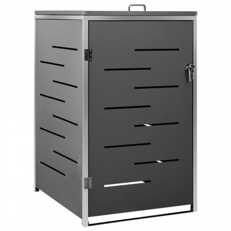 Magazie pentru pubelă unică, 69x77,5x115 cm, oțel inoxidabil - V149554V