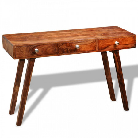 Masa consola cu 3 sertare, 76 cm, lemn masiv de sheesham - V242463V