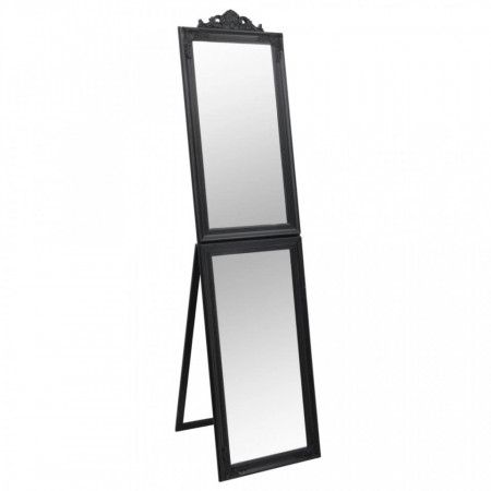 Oglindă de sine stătătoare, negru, 50x200 cm - V351531V