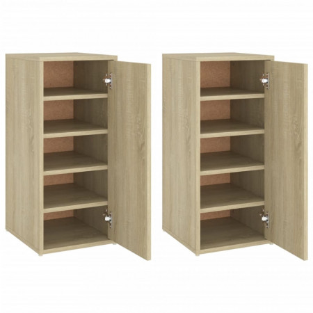 Pantofare, 2 buc., stejar sonoma, 32x35x70 cm, PAL - V808961V