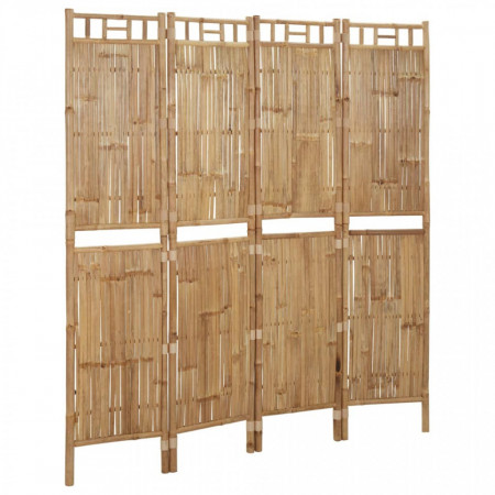 Paravan de cameră cu 4 panouri, 160 x 180 cm, bambus - V341749V