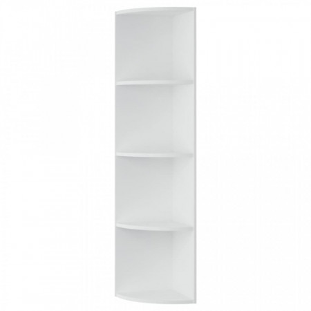 Raft de colț vertical, alb, 40x41,5x180 cm, lemn prelucrat - V339543V