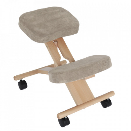 Scaun genunchi ergonomic, gri-maro, 46x65x52-72 cm - TP279428