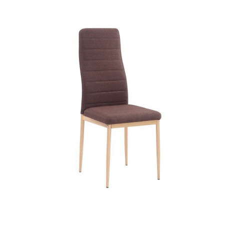 Scaun, material textil maro închis/cadru metalic fag - TP201242