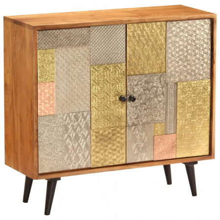Servanta, 80 x 30 x 75 cm, lemn masiv de acacia - V247683V