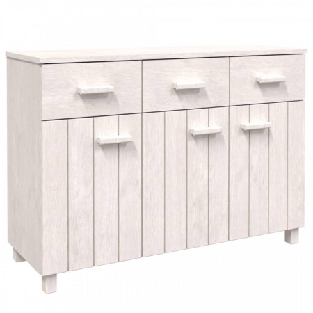 Servantă, alb, 113x40x80 cm, lemn masiv de pin - V340441V