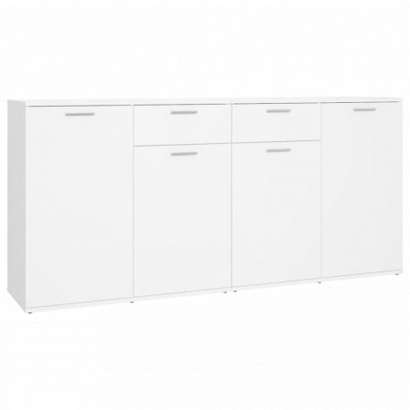 Servantă, alb, 160x36x75 cm, lemn prelucrat - V3074927V