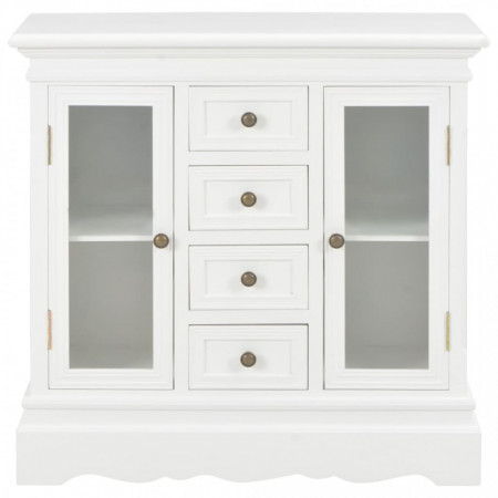 Servantă, alb, 70x28x70 cm, lemn masiv de pin - V280027V