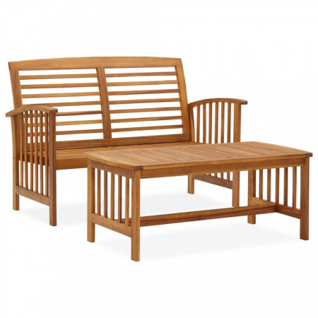 Set mobilier de gradina, 2 piese, lemn masiv de acacia - V310262V