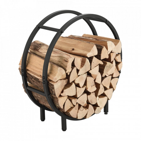 Suport lemne foc, 62 x 60 x 20 cm negru - P76477084