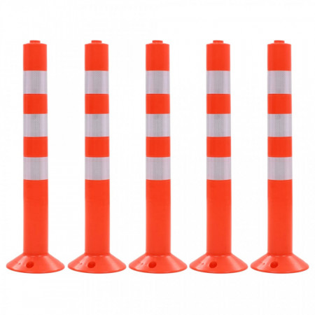 Baliza control trafic, 5 buc., plastic, 75 cm - V142829V