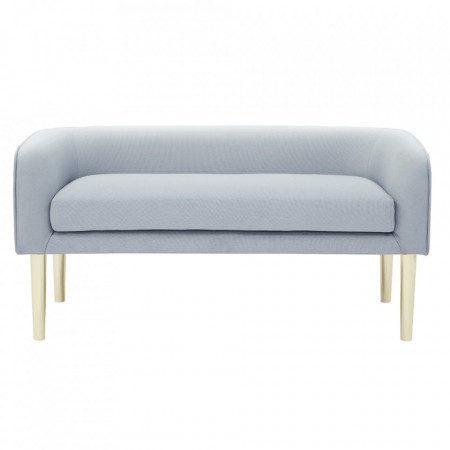 Bancă, băncuţă gri deschis si auriu, 127 cm - TP264317