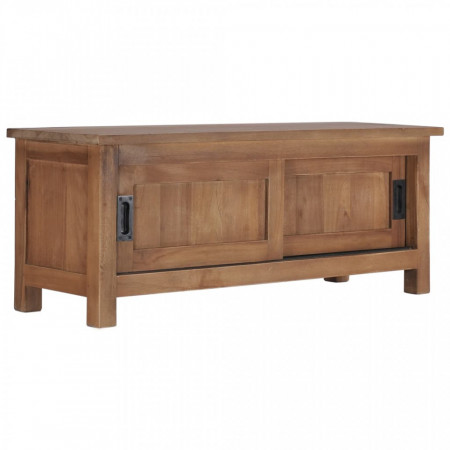 Comoda TV, 90 x 30 x 35 cm, lemn masiv de tec - V286275V