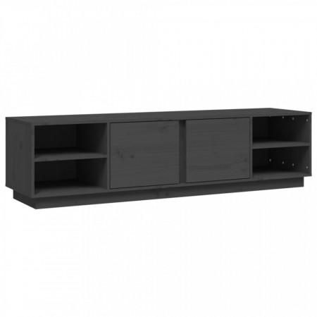 Comodă TV, gri, 156x40x40 cm, lemn masiv de pin - V814456V