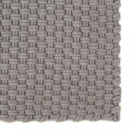 Covor dreptunghiular, gri, 180x250 cm, bumbac - V345123V