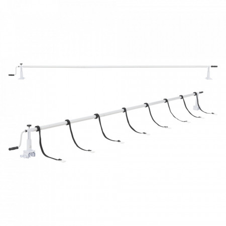Derulator prelata piscina 555 cm aluminiu/plastic - P79629345