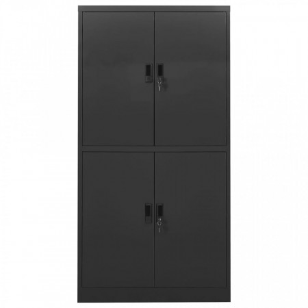 Dulap de birou, antracit, 90x40x180 cm, oțel - V335945V