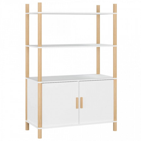 Dulap înalt, alb, 80x40x121, cm lemn prelucrat - V345699V