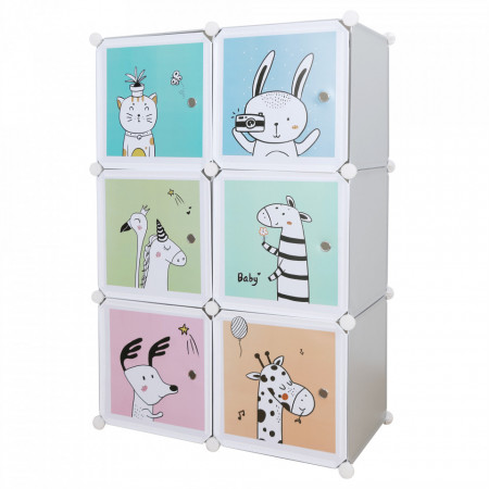 Dulap modular pentru copii, gri - TP288642