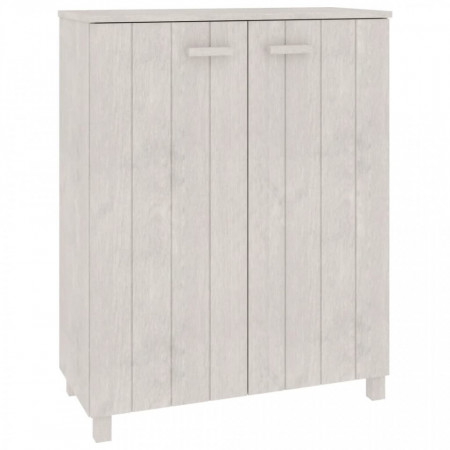 Dulap pantofi, alb, 85x40x108 cm, lemn masiv de pin - V340517V