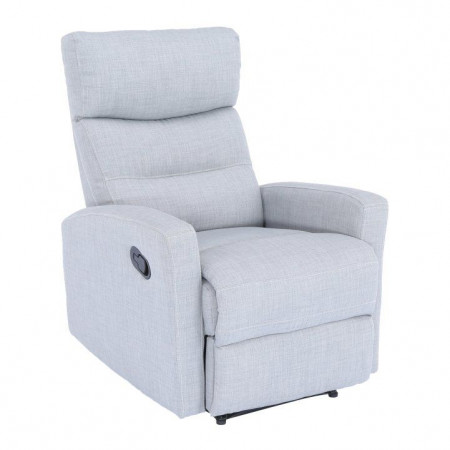 Fotoliu pentru relaxare, material textil gri deschis - TP127851