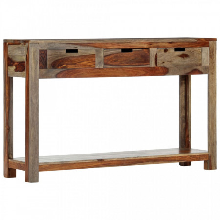 Masa consola cu 3 sertare, 120x30x75 cm, lemn masiv de sheesham - V247753V