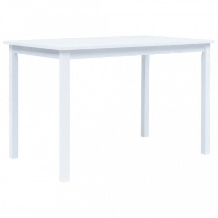 Masa de bucatarie, alb, 114 x 71 x 75 cm, lemn masiv de hevea - V247362V