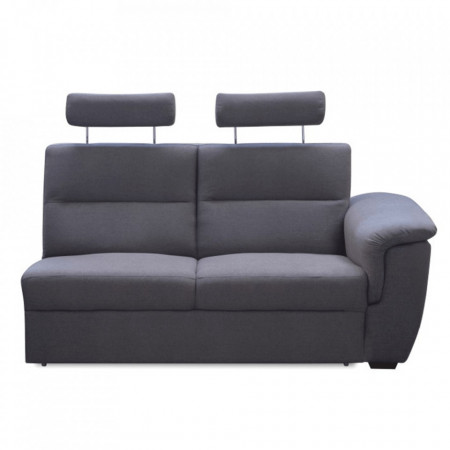 Modul coltar, partea cu cotiere, material gri, la comandă, dreapta, 175x91x93 / 109 cm - TP210929
