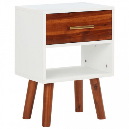 Noptiere, 2 buc., 40x30x57 cm, lemn masiv de acacia - V245740V