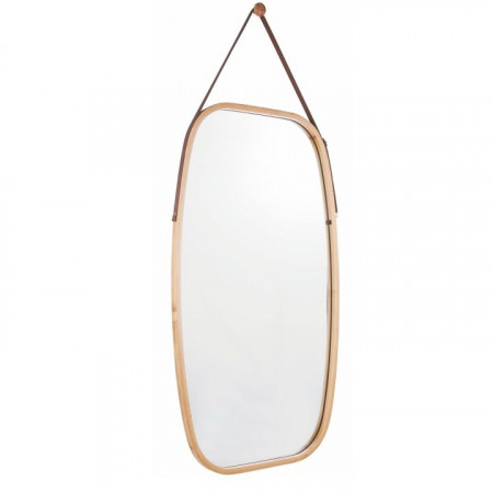Oglindă de perete, bambus natural, 43x76 cm - TP228001