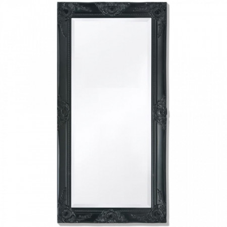 Oglinda de perete in stil baroc, 100 x 50 cm, negru - V243682V