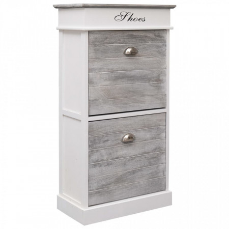 Pantofar, gri, 50x28x98 cm, lemn de paulownia - V284087V