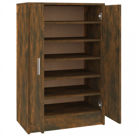 Pantofar, stejar fumuriu, 60x35x92 cm, lemn prelucrat - V816011V