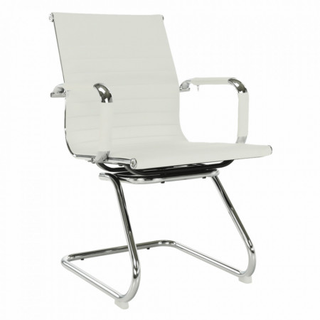 Scaun de şedinţă, 54x62x90 cm, alb - TP255409