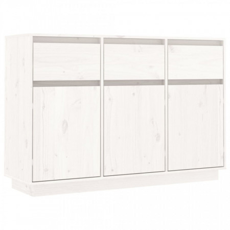 Servantă, alb, 110x34x75 cm, lemn masiv de pin - V813815V