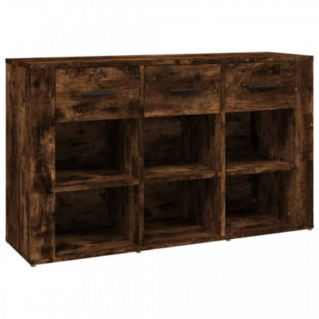 Servantă, stejar fumuriu, 100x30x59,5 cm, lemn compozit - V821009V