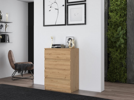 TECOAR112 - Comoda 70 x 40 x 97 cm, Stejar Artisan