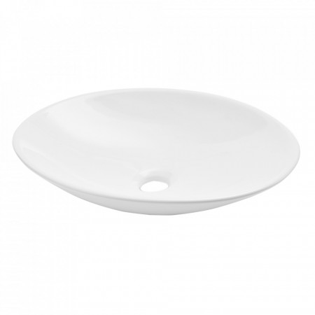 Chiuveta ovala de blat, 50 x 35 x 10 cm ceramica alb - P52909910
