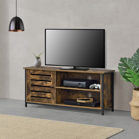 Comoda TV, 49 x 110 x 30 cm, maro/negru - P77015990