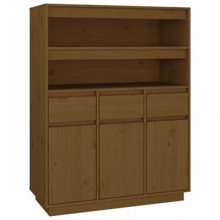 Dulap înalt, maro miere, 89x40x116,5 cm, lemn masiv de pin - V818218V
