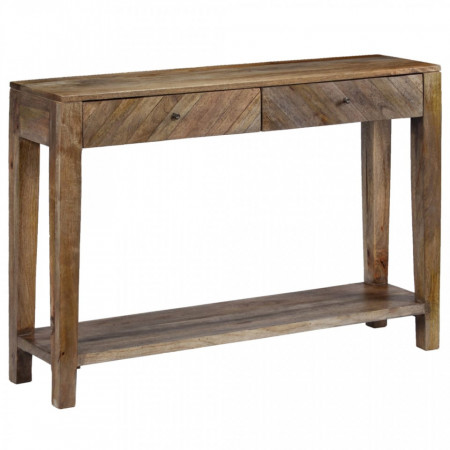 Masa consola din lemn masiv de mango, 118 x 30 x 80 cm - V244969V