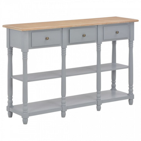 Masa consola, gri, 120 x 30 x 76 cm, MDF - V280017V